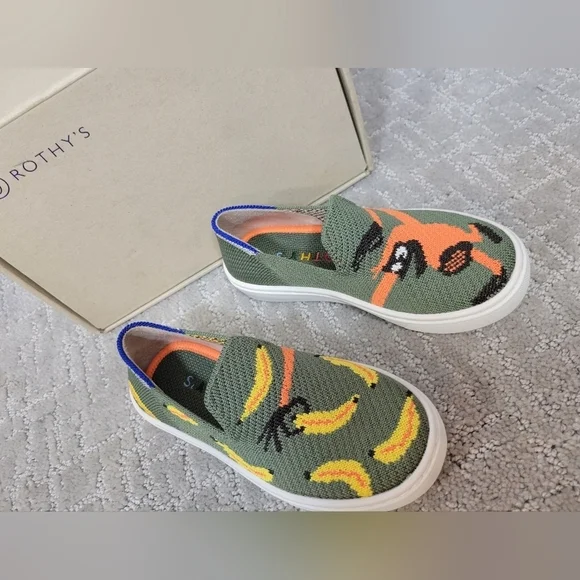 Rothy's The Kid Snack Attack Slip On Comfort Sneaker Shoes Unisex Size US 10, 4 - Picture 4 of 12